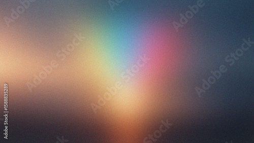 Soft rainbow spectrum gradient with subtle grain