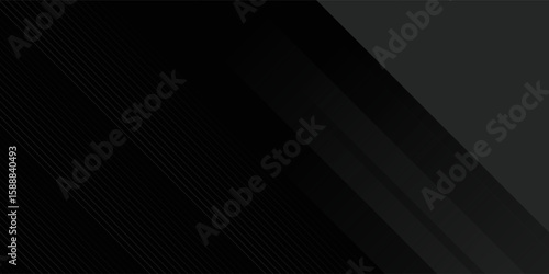 Black abstract background. Elegant dark diagonal shape elements.