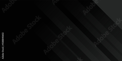 Black abstract background. Elegant dark diagonal shape elements.