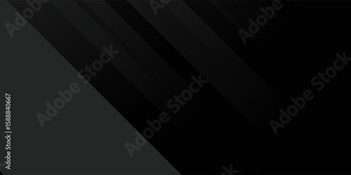 Black abstract background. Elegant dark diagonal shape elements.