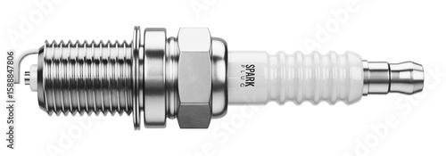 Εκτύπωση καμβά Spark plug isolated on white background