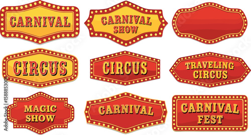 Light bulb cartoon signboards