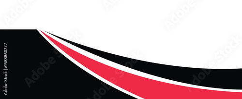 Cargo van decal with coloured wave shapes , truck and car wrap vector, Graphic abstract stripe designs for wrap branding vehicle