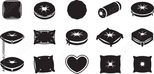 Cushion Vector | Soft Pillow Illustration for Home Decor and Comfort