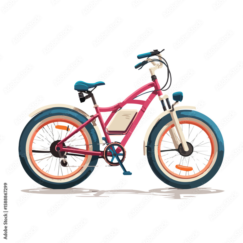 Fototapeta premium bike isolated in White