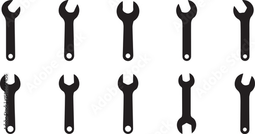 Wrench Vector | Hand Tool Illustration for Mechanical and Repair Work