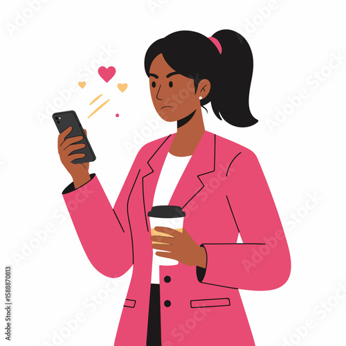 young woman with a mobile phone