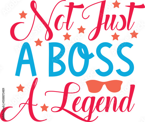 Bold Boss Day - Leader Appreciation Typography Vector Design
