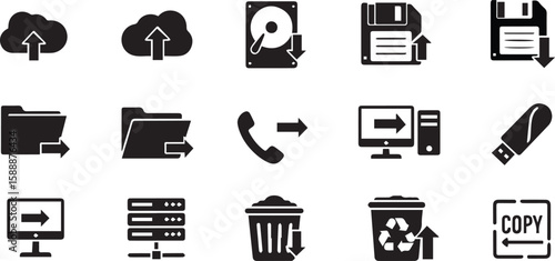 Backup Vector | Data Protection and Storage Icon Illustration