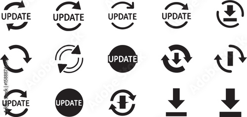 Update Vector | Software Upgrade and System Refresh Icon Illustration