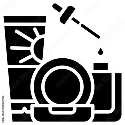 Cosmetics glyph icon