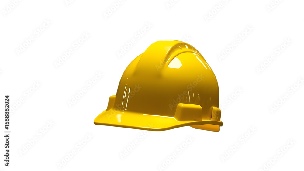 Fototapeta premium Isolated Yellow Hard Hat isolated on transparent background