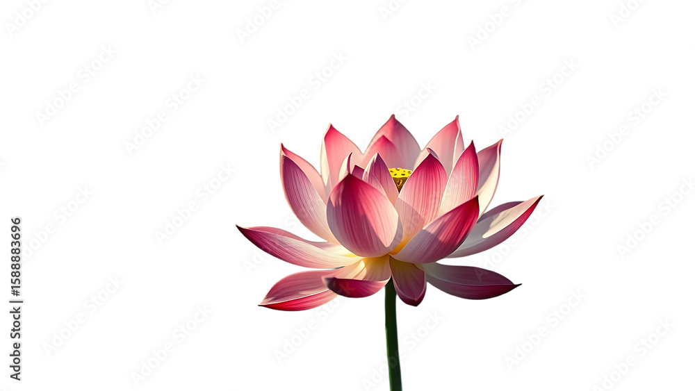 Fototapeta premium Isolated Lotus Flower Design isolated on transparent background