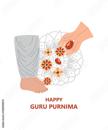 Poster for the Day of Honoring Celebration Guru Purnima.