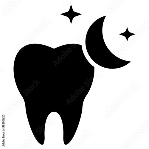 sleep apnea dentistry glyph icon
