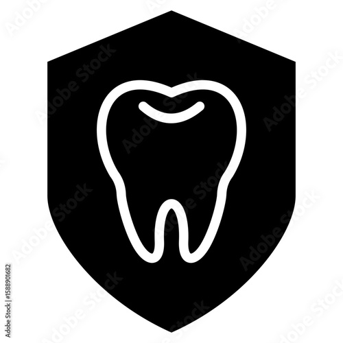 cavity prevention glyph icon