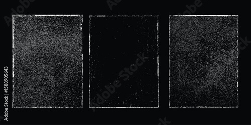 Grunge textures set. Collection of vector overlay, distress, textures .Simply Place texture over any Object to Create grunge,splattered ,dirty effect .