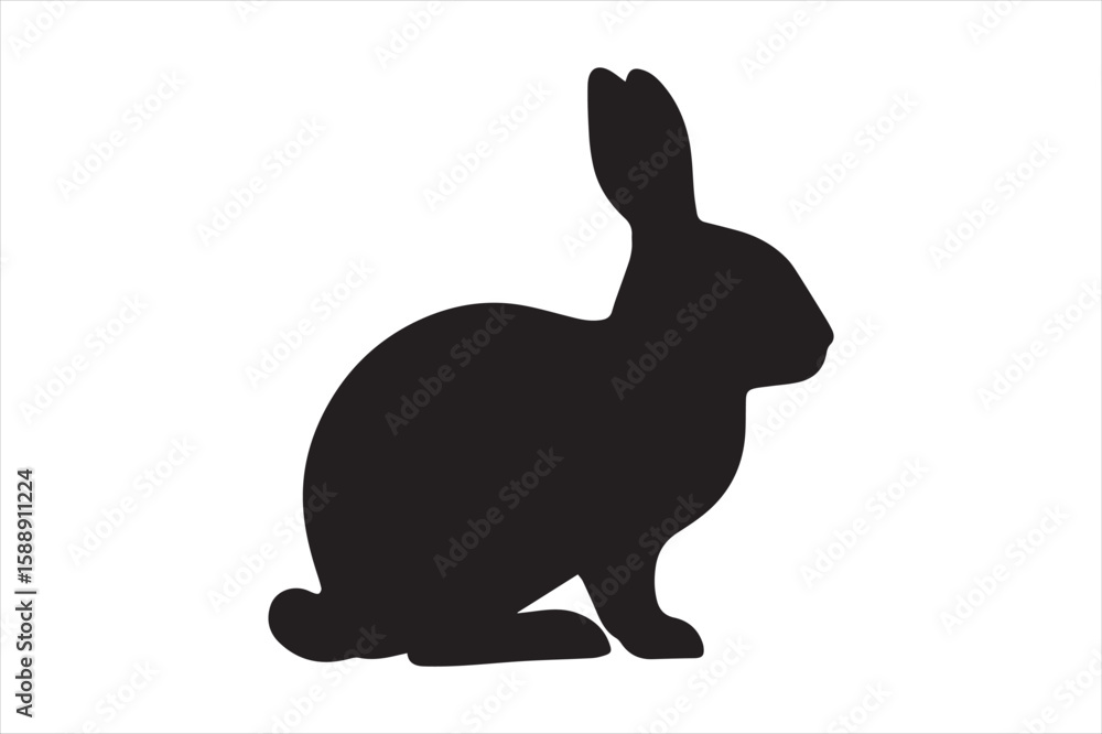 Fototapeta premium Rabbit Silhouette