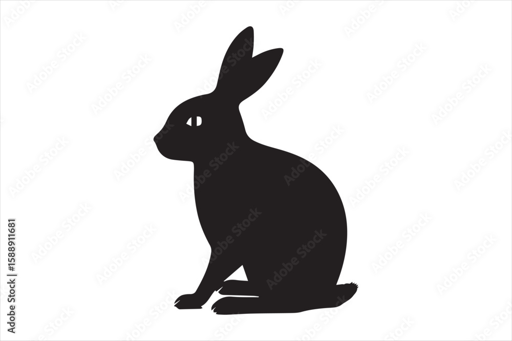 Obraz premium Rabbit Silhouette