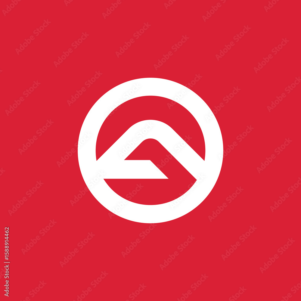 Abstract Letter A Circle Logo Design Vector Template Abstract Letter A Circle Logo Design Vector Template