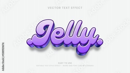 jelly editable text effect