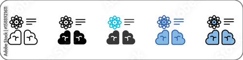Neuroscience Icon Pack Multistyle Illustration