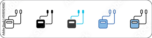 Spinal Cord Stimulation Icon Pack Multistyle Illustration