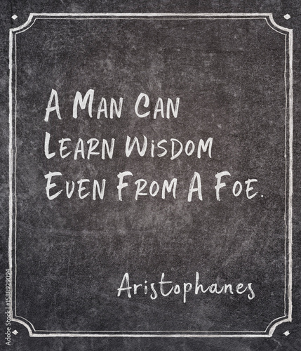 learn wisdom Aristophanes
