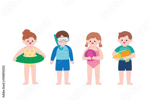 children on the beach