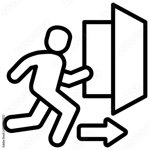 Emergency Evacuation Icon