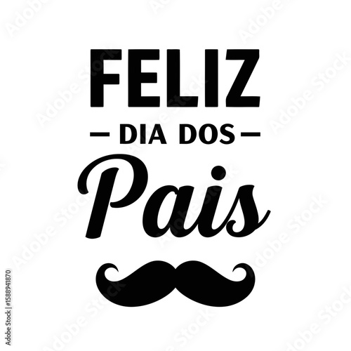 Um design vetorial minimalista para o Dia dos Pais