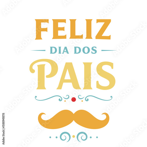 Um design vetorial minimalista para o Dia dos Pais