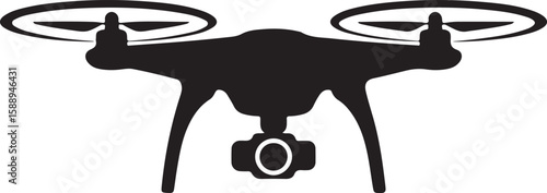 Flying Drone Silhouette Vector

Quadcopter Technology Illustration

Remote-Controlled Drone Design

Modern Drone in Flight Graphic

Aerial Drone Silhouette Art