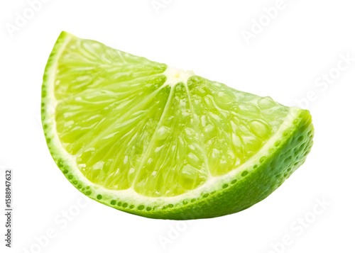 Bright green lime wedge juicy citrus fruit image © SIAM