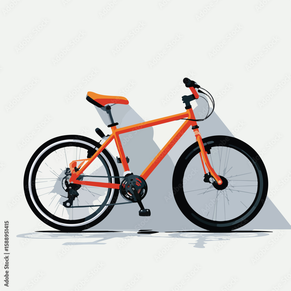 Fototapeta premium bicycle on white background