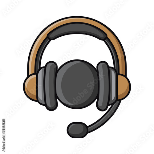 headphones isolated on white background