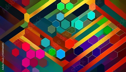 background with hexagons abstract texture