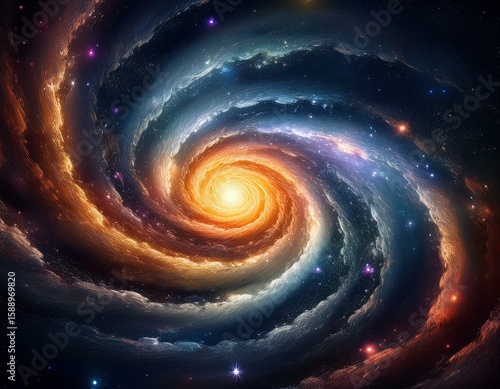 stunning spiral galaxy in deep space galaxy space spiral galaxy universe stars nebula astronomy dark