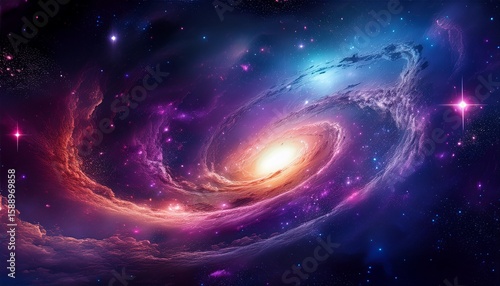 mesmerizing cosmic galaxy with nebula and stars galaxy nebula stars cosmic space universe astronomy
