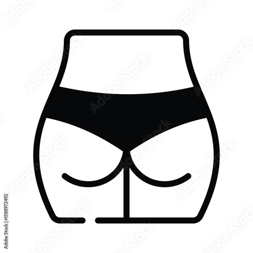 Grab this glyph icon of human hips joints