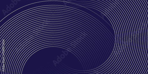 abstract blue gold stripe line, geometric circle texture background, futuristic technology, retro styled concept, vector ilustration.