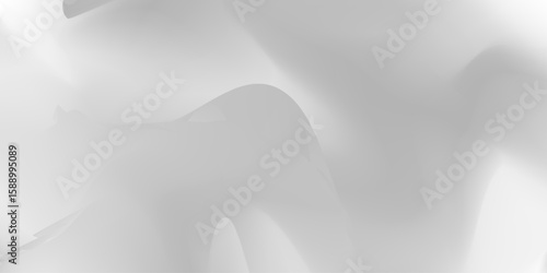 Metallic Monochromatic Original Background. Silver Blurred Texture Illustration. Vibrant Wavy Gradient Mesh. Alluminium Blank Modern Design Backdrop. Natural Water Wavy Gradient Mesh.