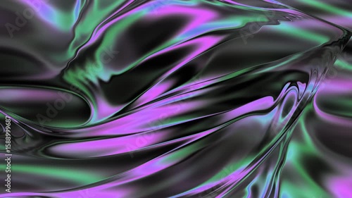 Wallpaper Mural Surreal flow. Dark and bright elements. Black-purple gradient. Torontodigital.ca