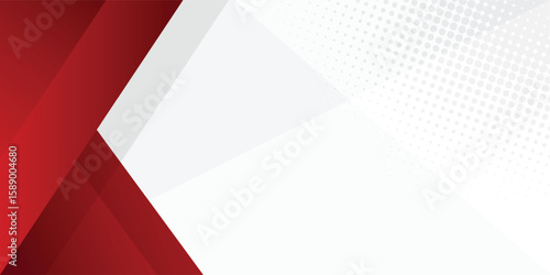 Abstract dark red gradient stripes geometric shapes with copy space banner for presentation background