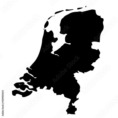 vector map of Netherlands
