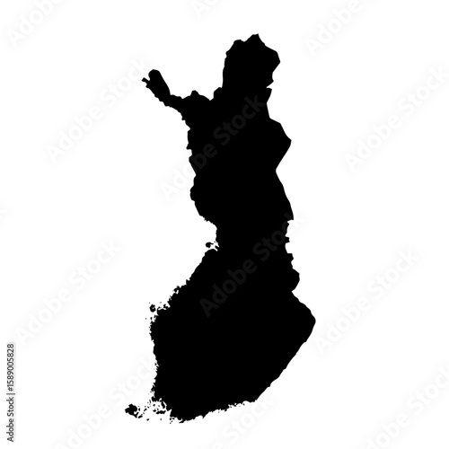 vector map of Finland