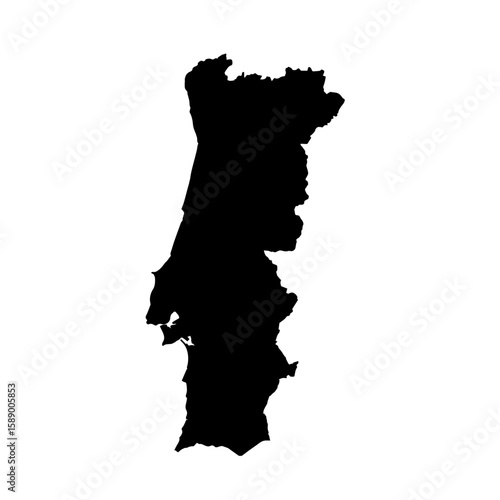 vector map of Portugal