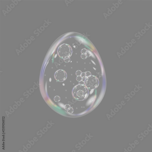  A transparent drop of cosmetic serum with droplets inside. Skin care concept with hyaluronic acid.png