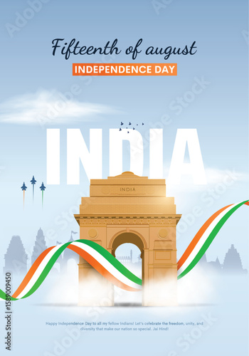 happy 79th independence day of india. creative vector illustration design.