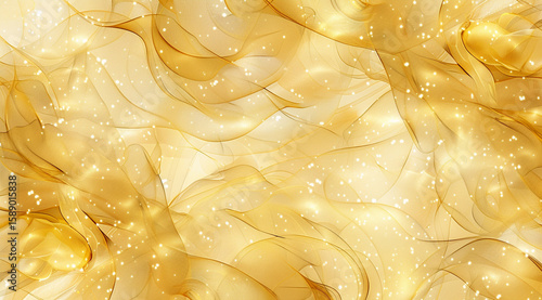 abstract background with golden stars
